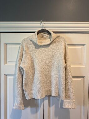 UGG Off-White Bouclé Turtleneck Sweater